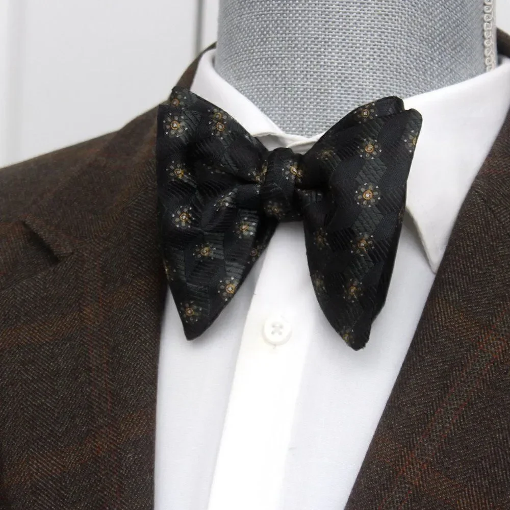 Camellucci Mens Self-tied Bow Tie Silk‎ Big Butterfly Bowtie S547